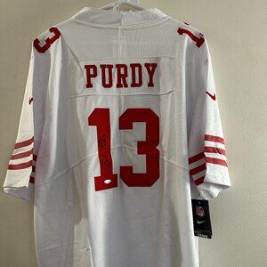BROCK PURDY SIGNED SAN FRANCISCO 49ERS AUTOGRAPHED NIKE JERSEY W/COA - XL - 613